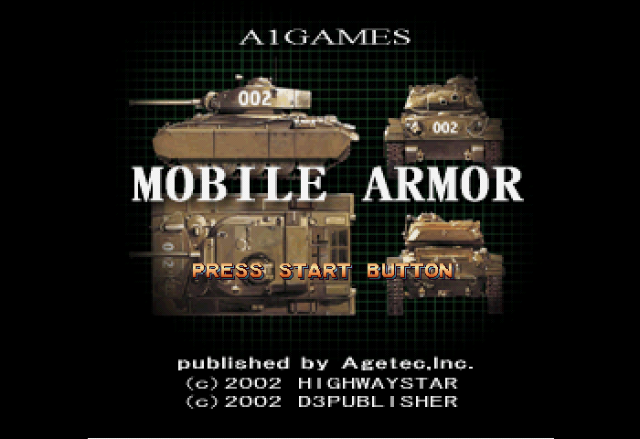 Mobile Armor Title Screen